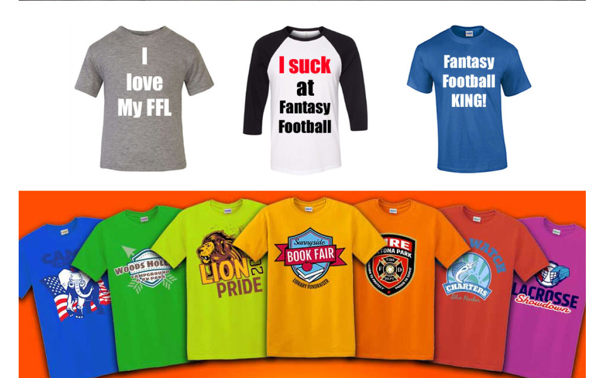 Fantasy Football League Shirts for football seasons the next day. 